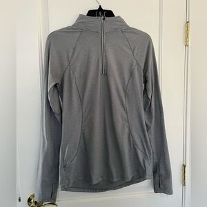 RBX Gray and white tiny stripes Quarter-Zip Pullover size S